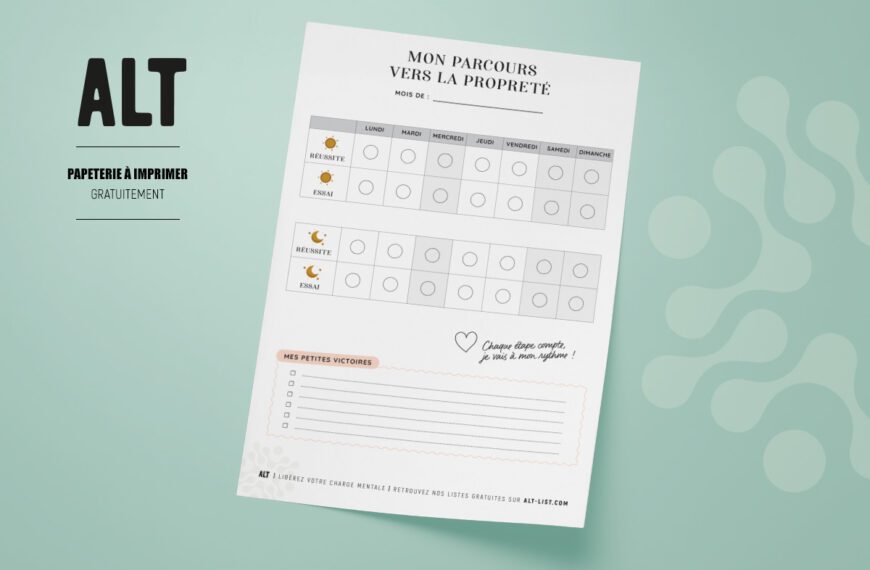 Tableau d’apprentissage de la propreté à imprimer